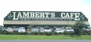 Lambert's Cafe is beloved for one menu item over all others--its "throwed rolls". 