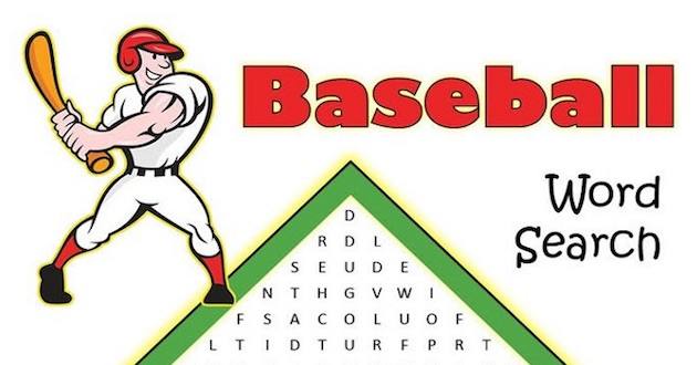 baseball word search