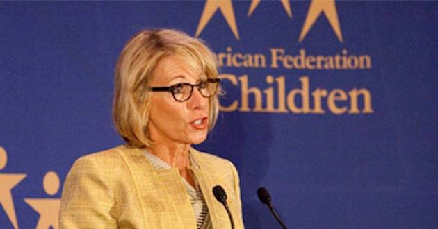 Devos education secretary