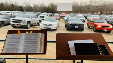 church at the drive-in