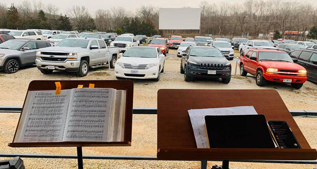 church at the drive-in