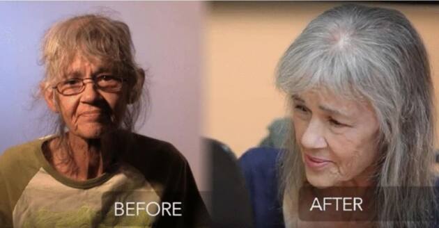 homeless makeover