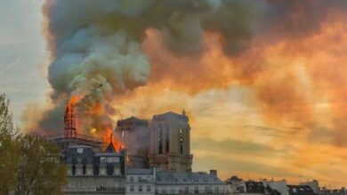 notre dame fire trump